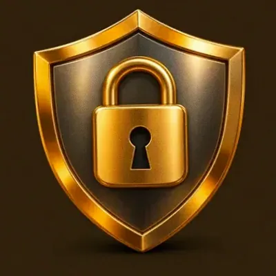 Shield with padlock — Casiny