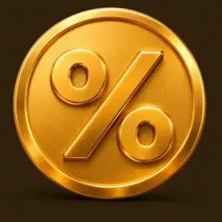Gold percent coin — Casiny