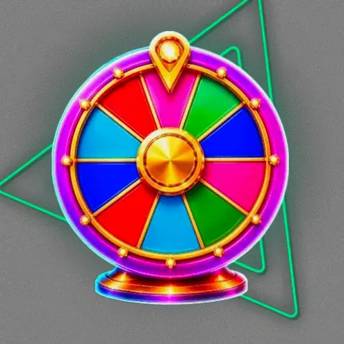 Colourful prize wheel