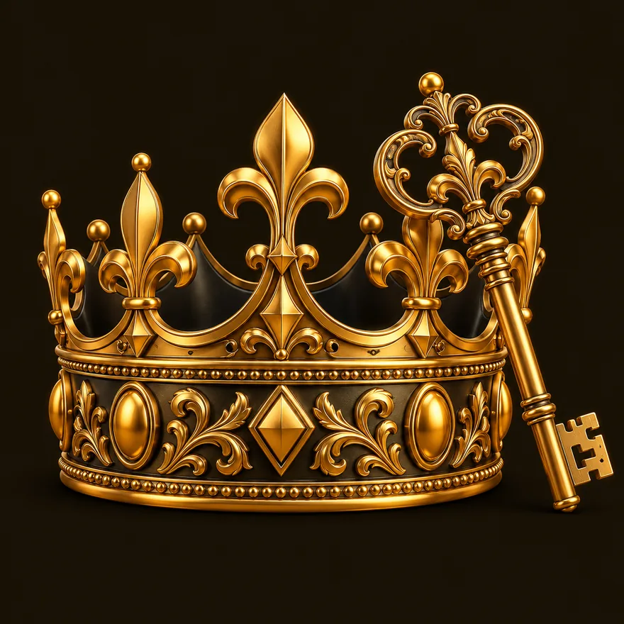 Royal crown and key — Casiny
