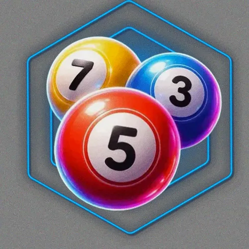 Numbered bingo balls